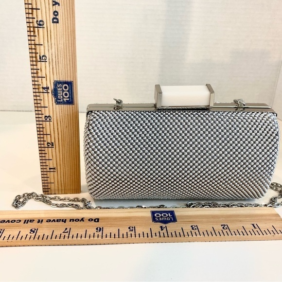 Jessica McClintock Silver Clutch Bag - Picture 11 of 11